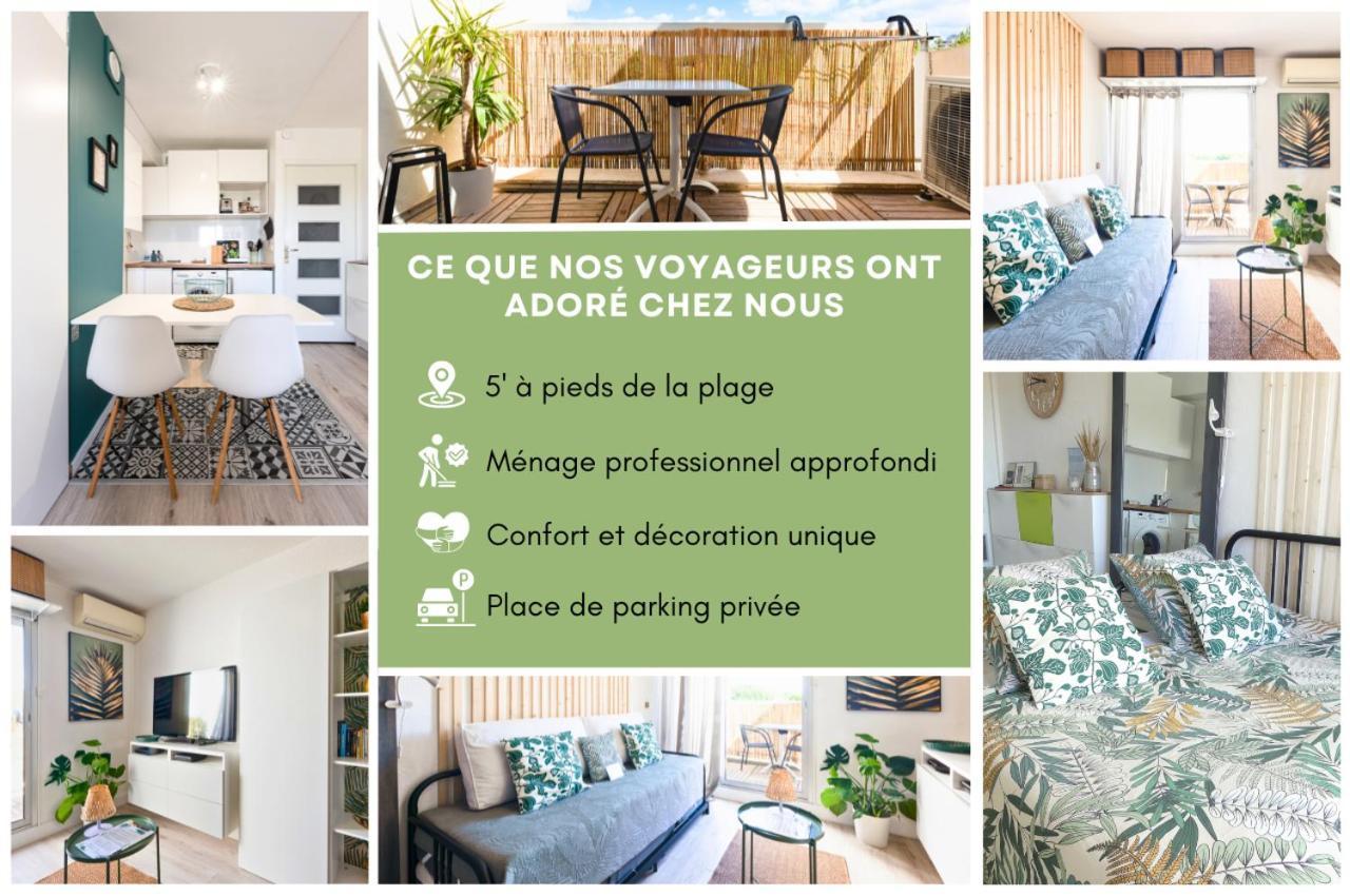 New - Cosy - Plages à 5min - Parking Privé - Wifi - Commerces Au Pied Du Bâtiment La Grande Motte